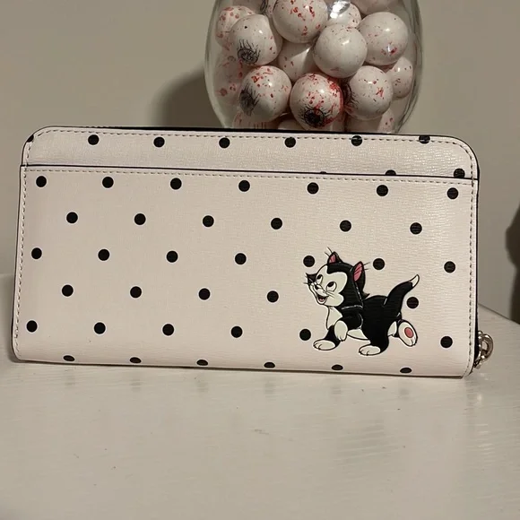 KATE SPADE DISNEY POLKA DOT LARGE CONTINENTAL WALLET Minnie Mouse - Picture 9 of 11
